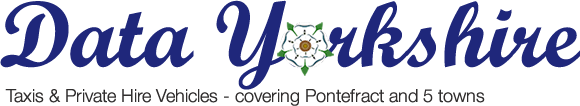 Data Yorkshire: Taxis & Private Hire Vehicles, covering Pontefract and 5 towns